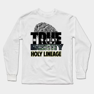 Deuteronomy 7:6 True Identity Holy Lineage ((Version 2 lighter background version)) Sons of Thunder Long Sleeve T-Shirt